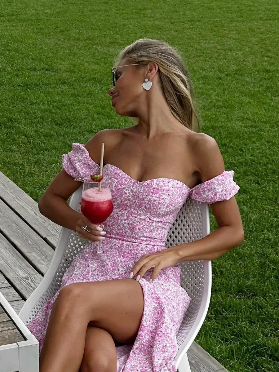 Off Shoulder Floral Dress Women’s