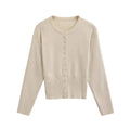 Cardigan Women Sweater Button Long Sleeve