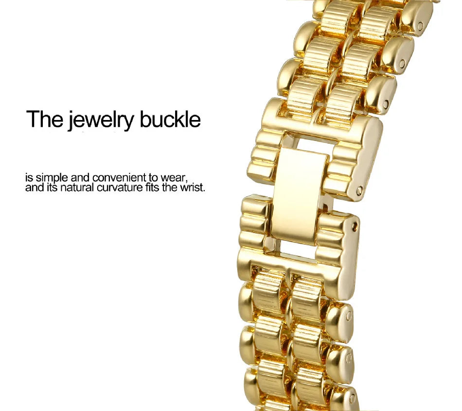 Retro Gold Rectangle Classic Watch For Women