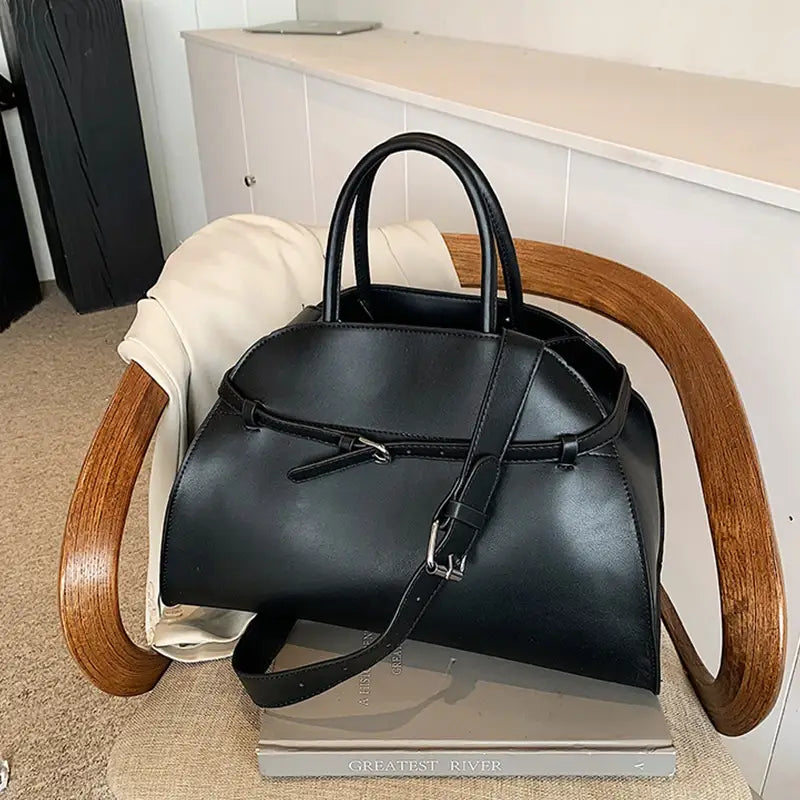 Brand Belt Design Handbag Vintage Women’s Large Capacity