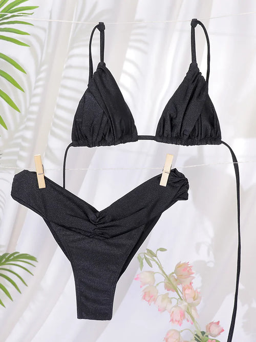 Woman Swimsuits String Bikini Set Women High Cut Swimwear - Norellé