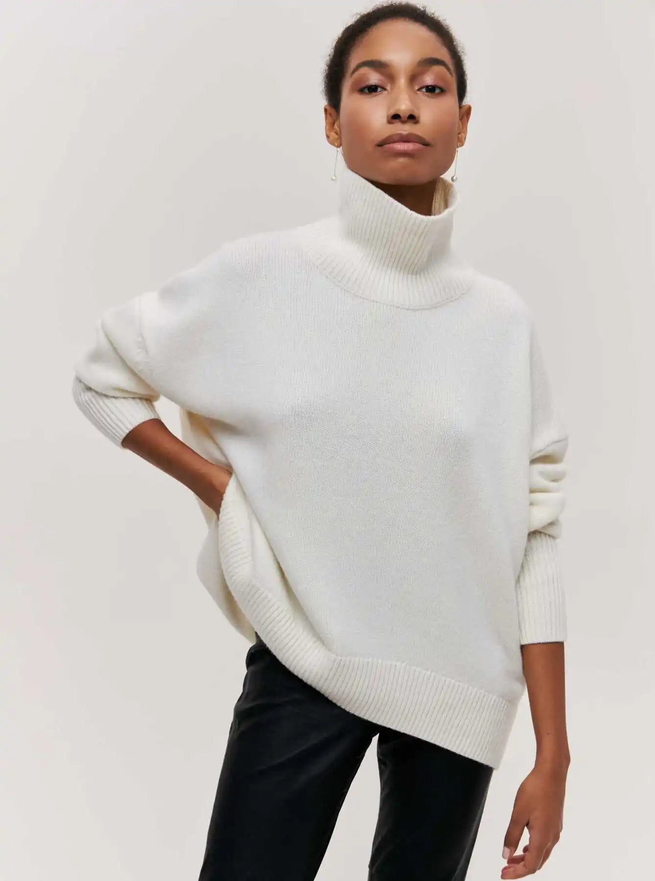 O-neck Knit Sweater Autumn and Winter Women’s