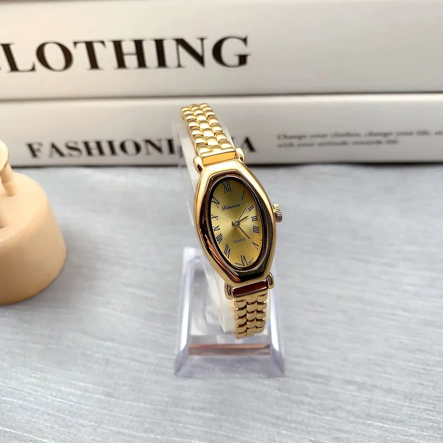 Women Quartz Watch Vintage Stainless Steel