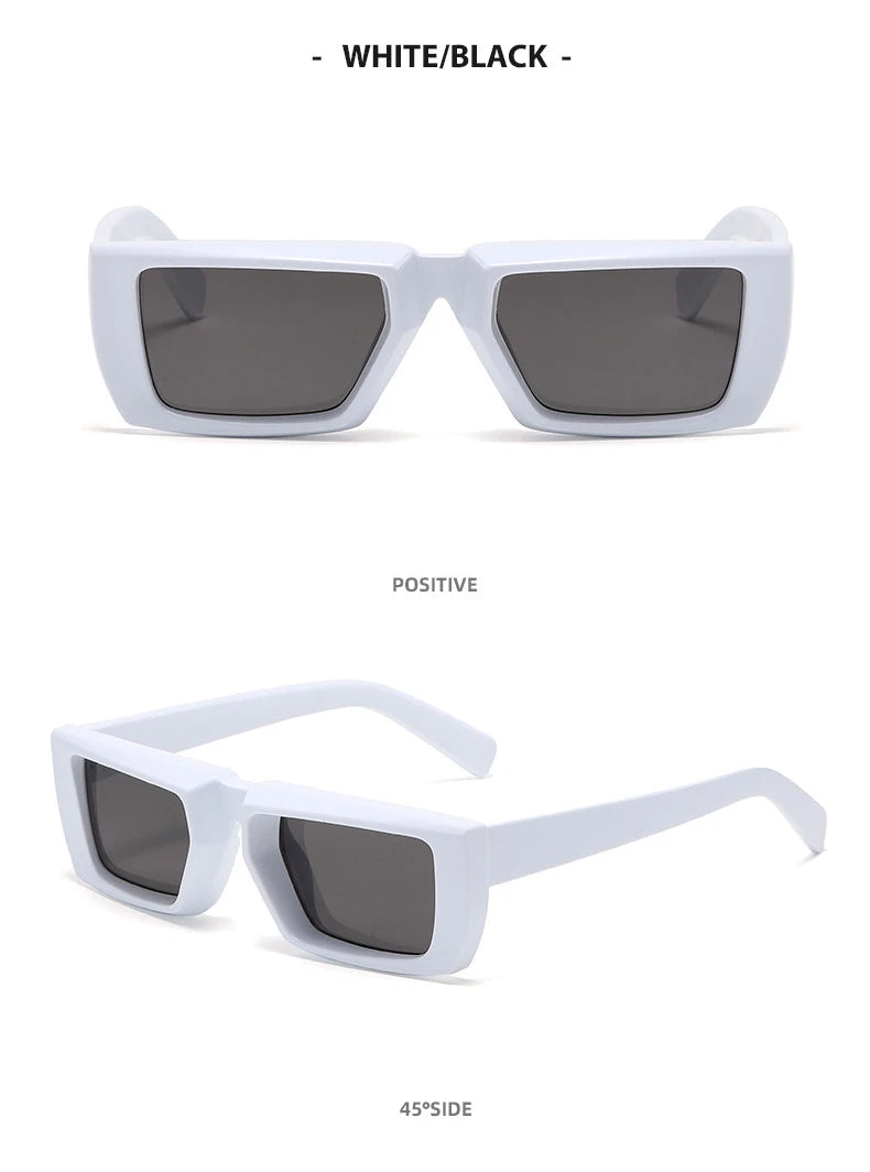 Vintage Rectangle Sunglasses Women