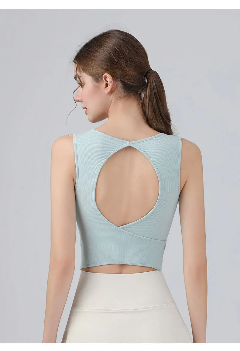 One-piece Women Yoga Backless Tank Top