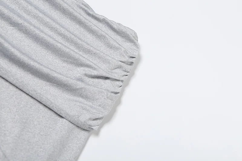 Pleated High Waist Long Skirt Suit