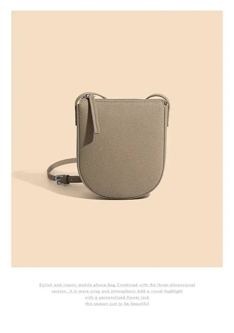 Genuine Leather Real Cowhide Women’s Versatile Fashion Phone Bag