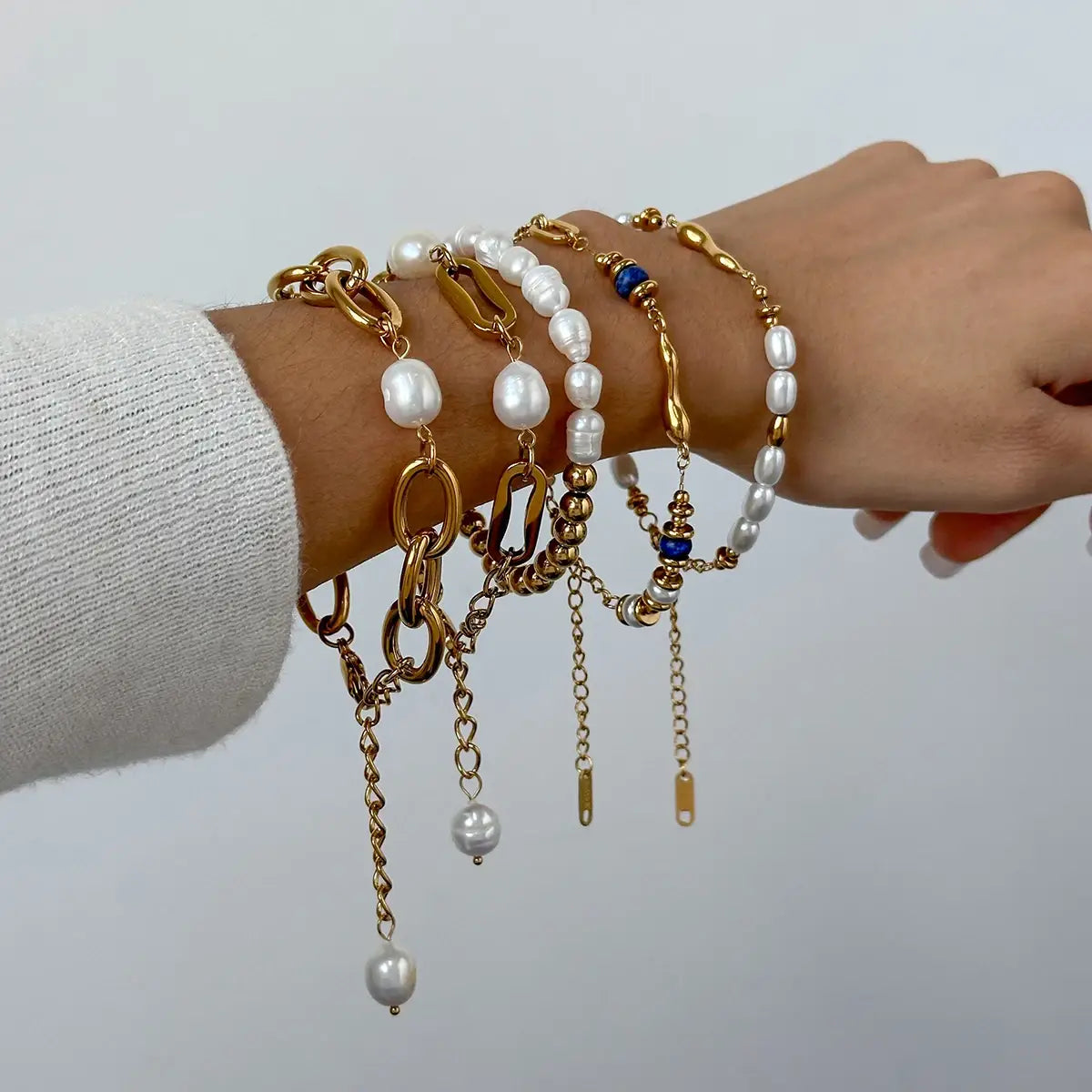 Coin Pearl Bracelet Baroque