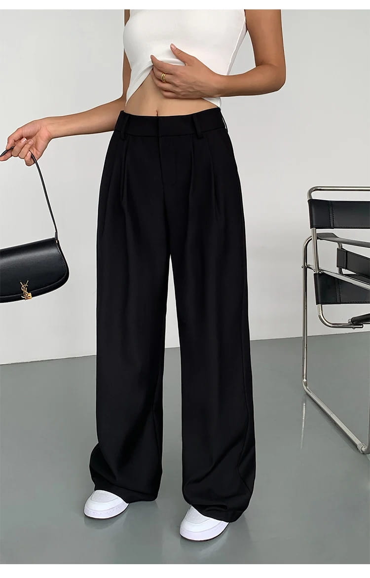 High-waisted Wide-leg Suit Pants Women’s