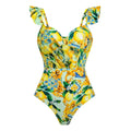 Women's V-Neck Floral Swimsuit - Norellé