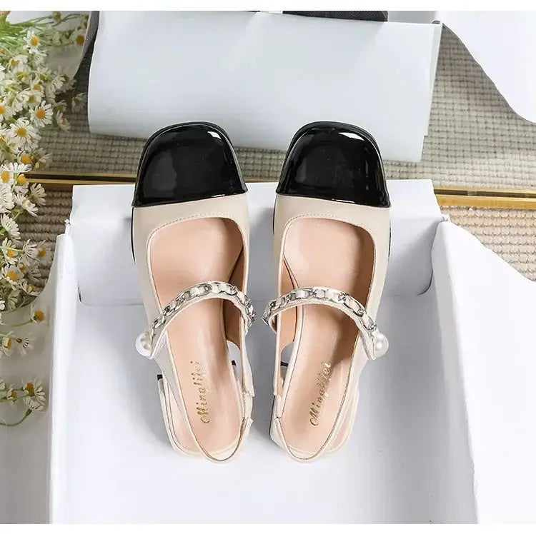 Women’s High Heels Round Head Vintage Shoes