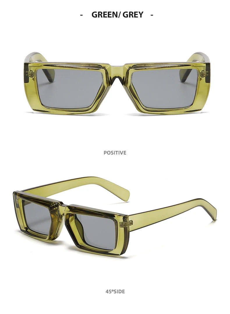 Vintage Rectangle Sunglasses Women