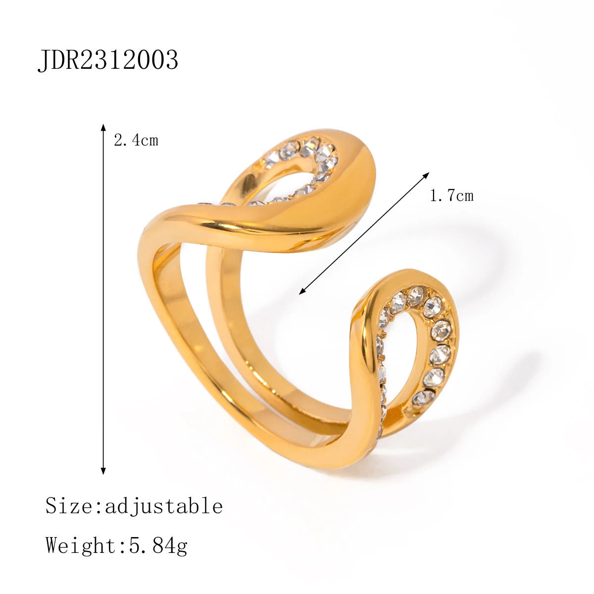 Rust Proof Stainless Steel Big Personal Ring