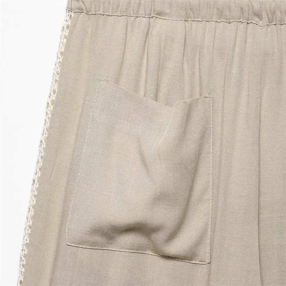 Women’s Loose Long Sleeve Collar Casual Shirt Pants Set