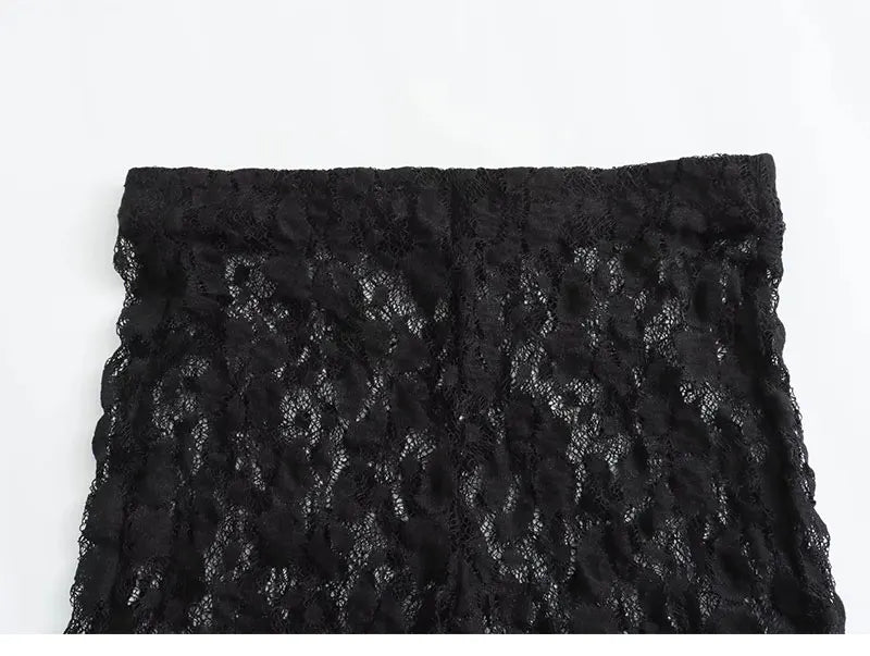 Slim-fit Lace Jumpsuit Tops & Pants Set