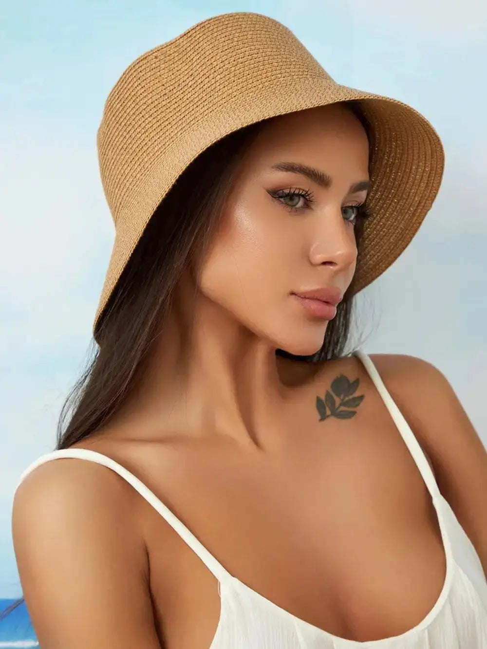 Women’s Outdoor Sun Protection Straw Hat