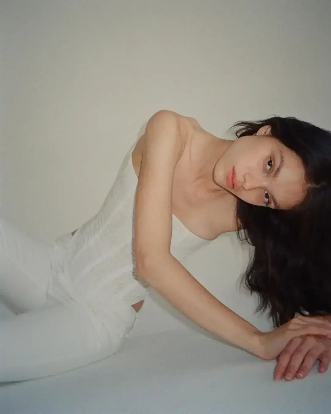 Mesh Backless Vest Strapless Solid Slim Top Women’s