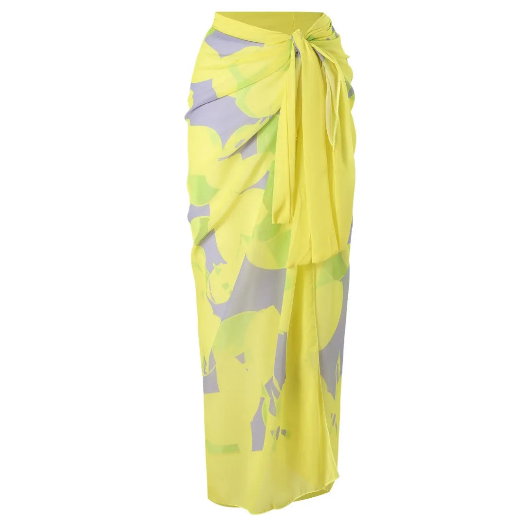 One-piece Fashionable  Swimsuit Women Slimming Chiffon Skirt Swimsuit Set - Norellé