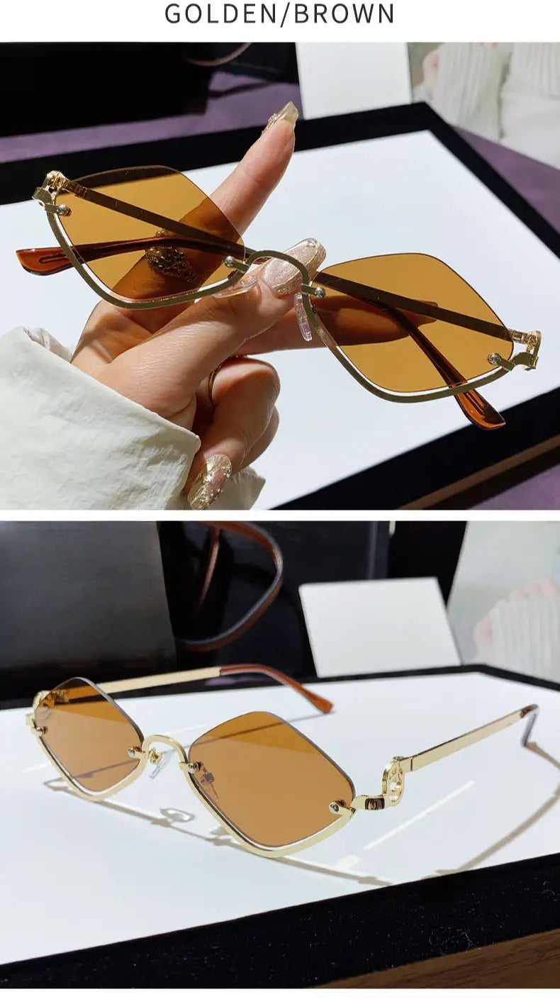 Fashion Small Polygonal Sunglasses Women