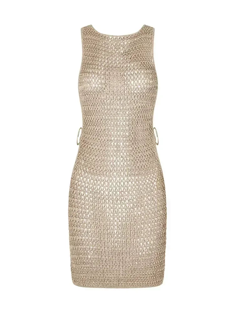 One Neck Cut Out Circle Decoration Corset Slim Beach - Norellé