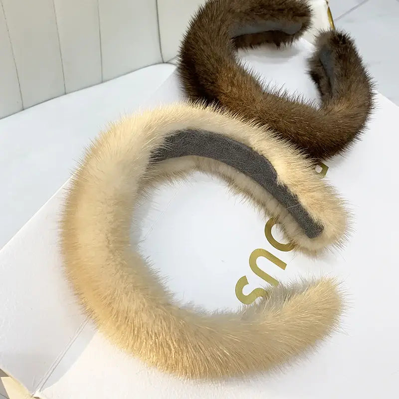 100% Real Mink Fur Headbands