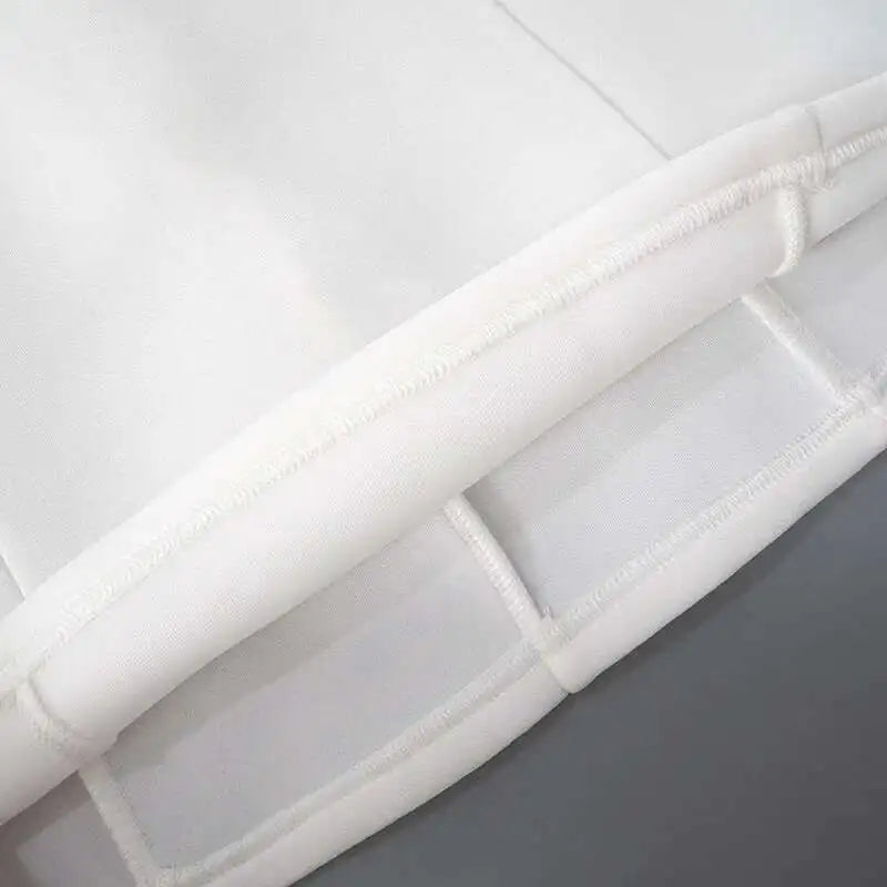 Button Backless Bodycon Short A-line Dress Women