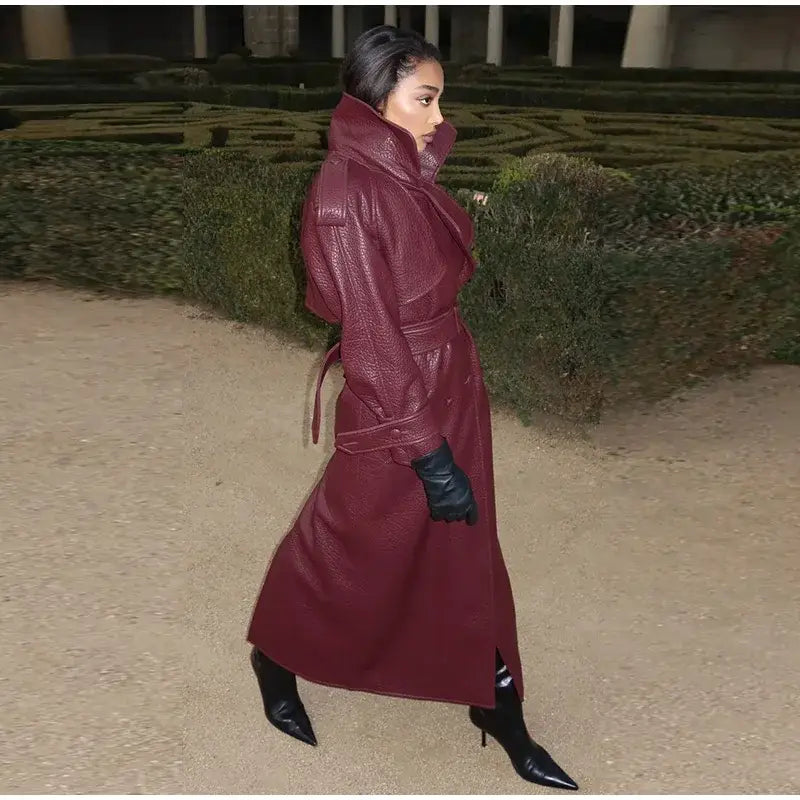 Retro Leather Women’s Coats