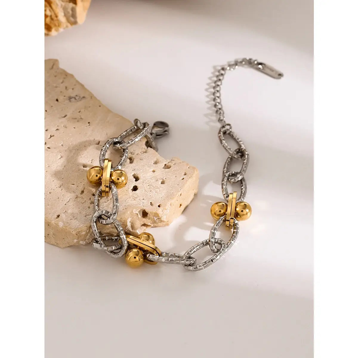 Stainless Steel Chain Bangle Bracelet