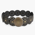 Vintage Rivet Patchwork Design Wide Belts For Women
