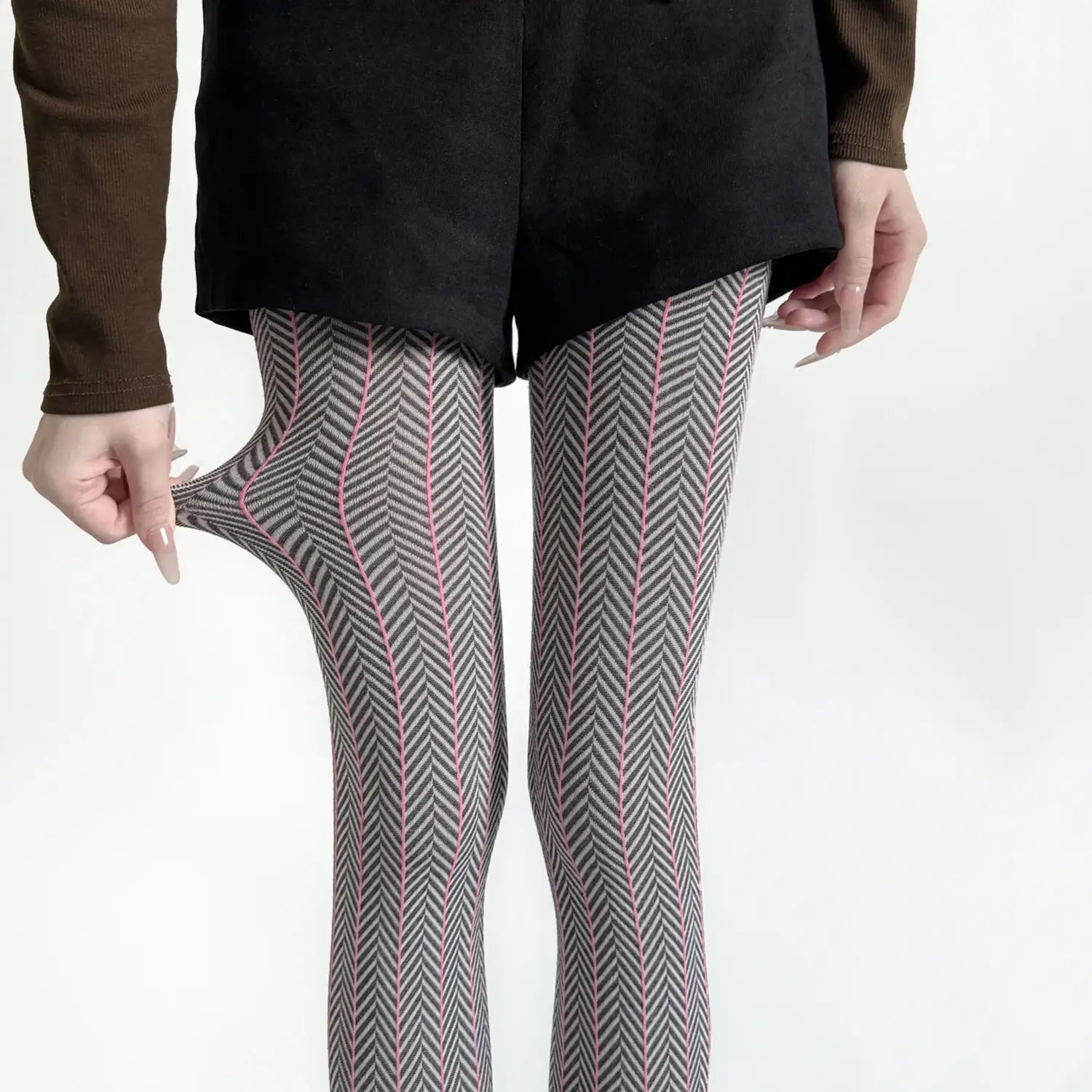 Spring Women’s Tights Striped Patchwork