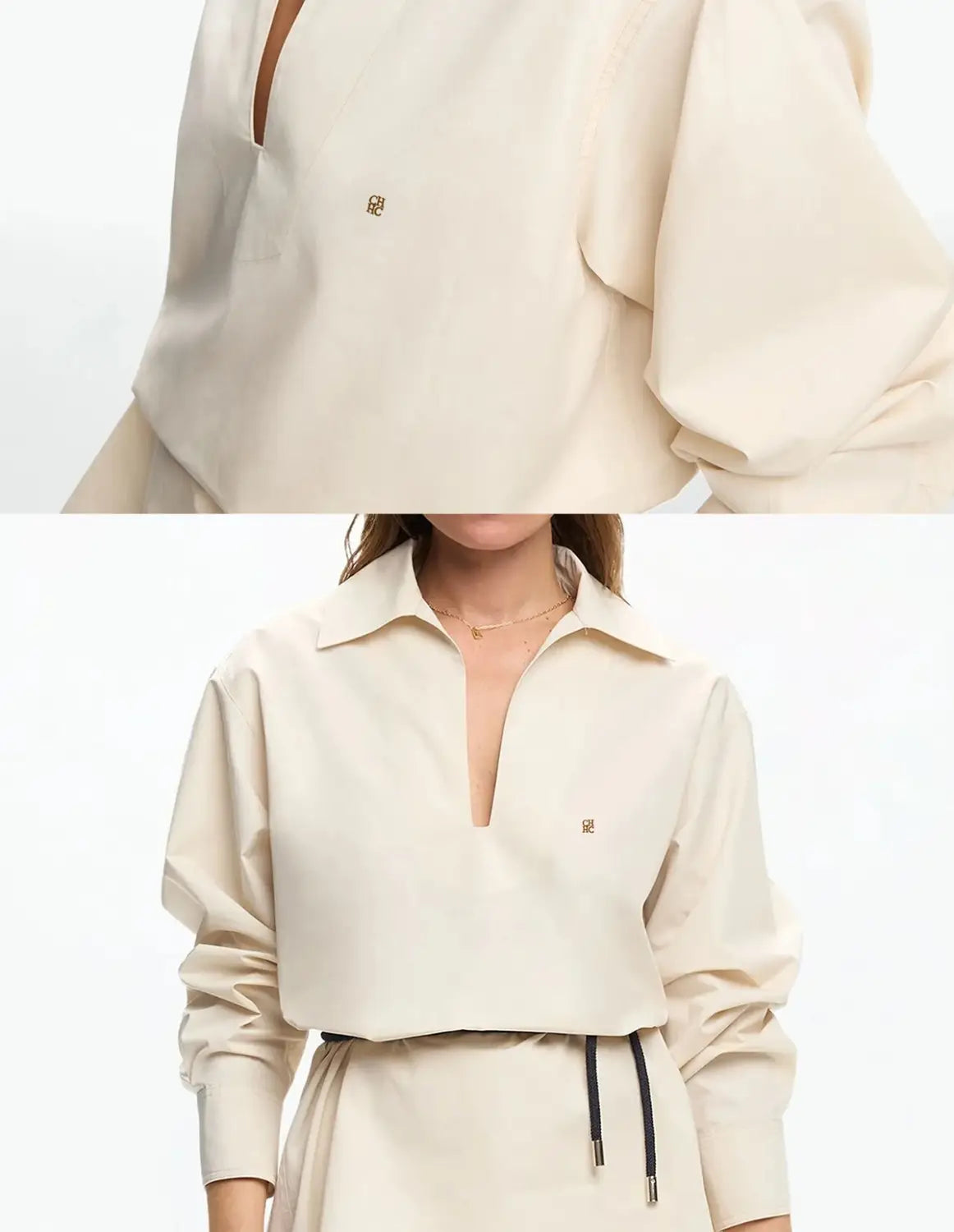 Women Shirts Elegant Soild Embroidery Casual Tops