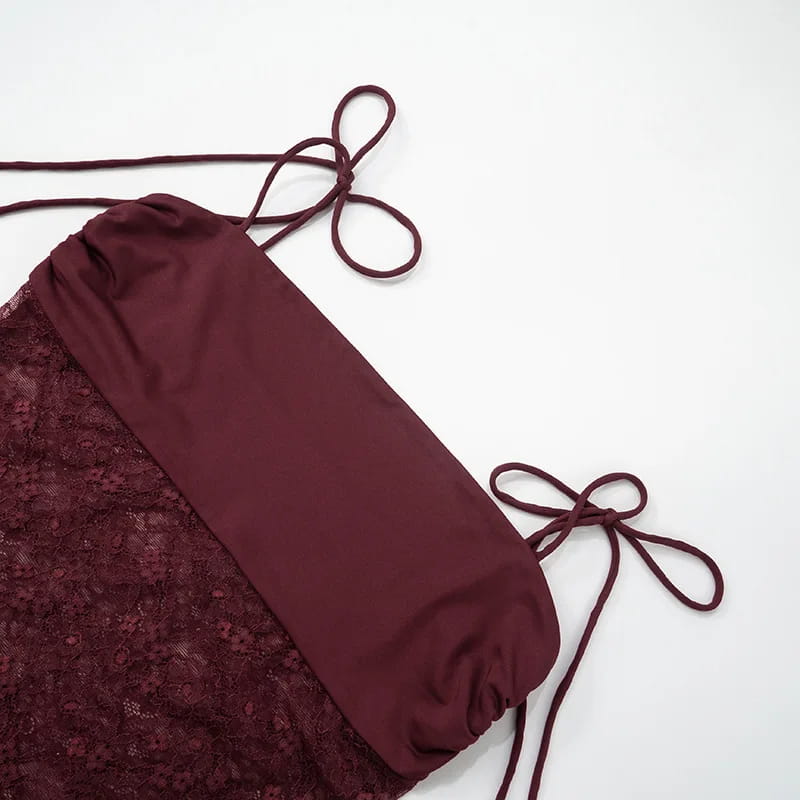 Elegant Lace Cut Out Maxi Dresses for Women