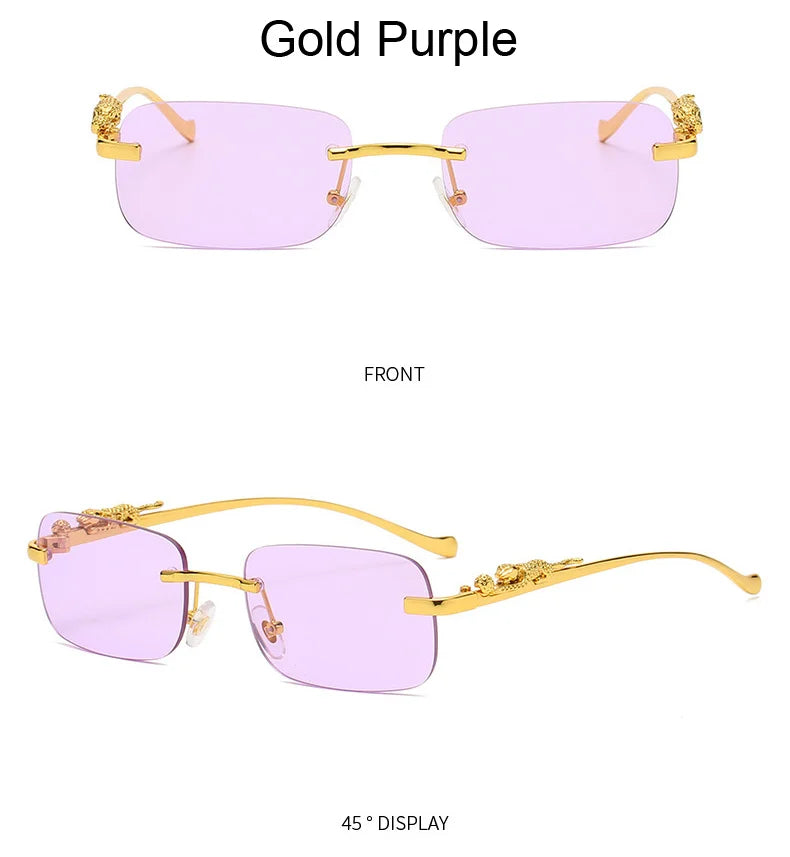 Rimless Square Sunglasses Woman