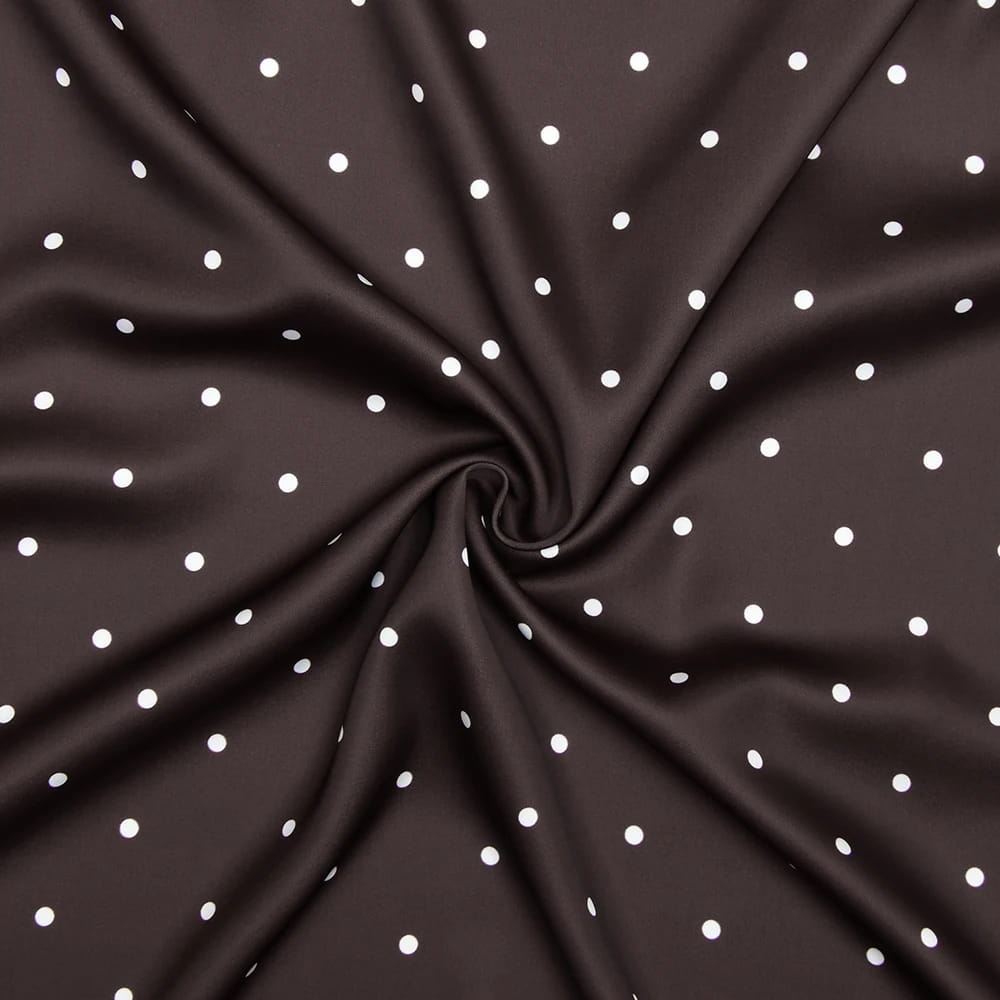 V-neck Printed Polka Dot Women Maxi Dress