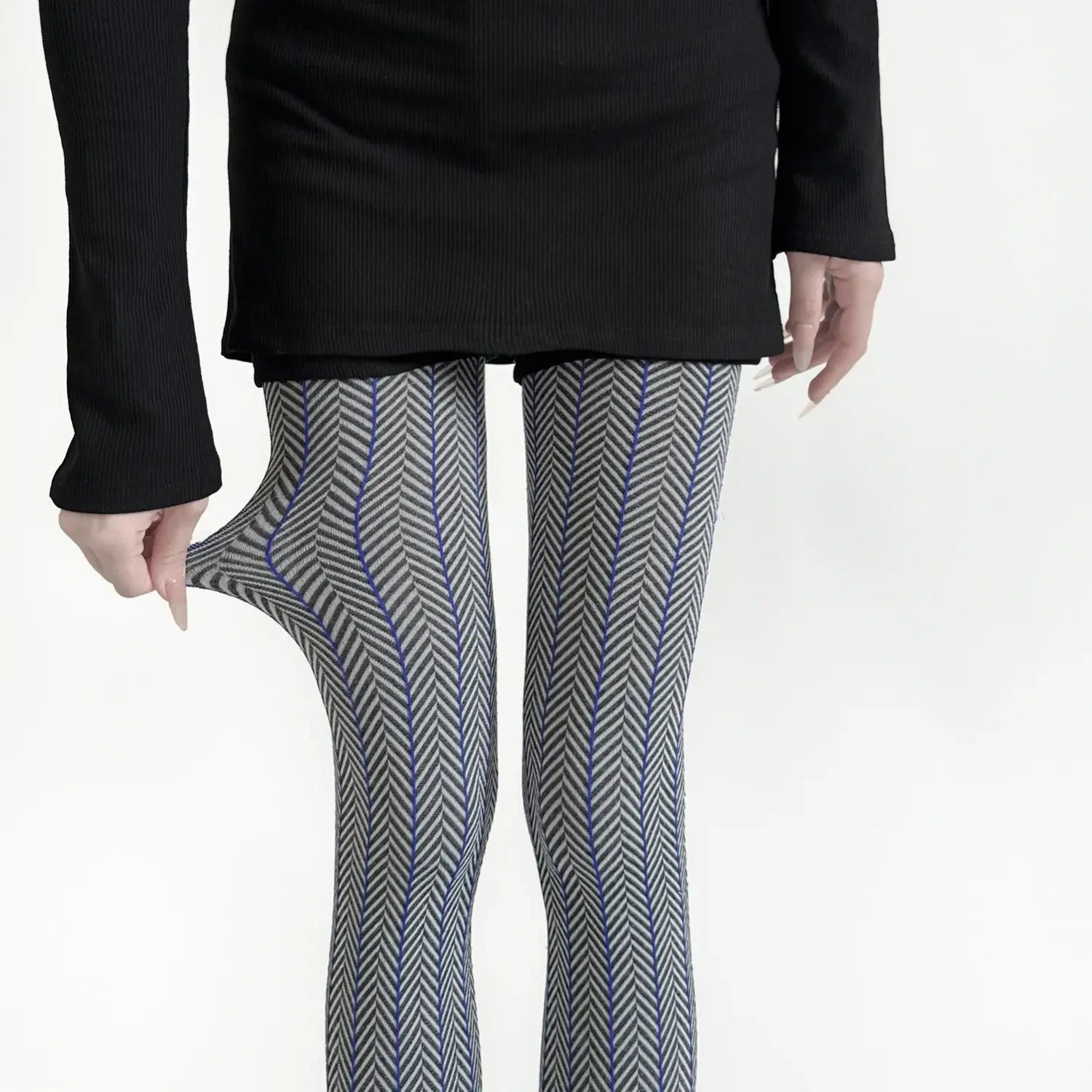 Spring Women’s Tights Striped Patchwork