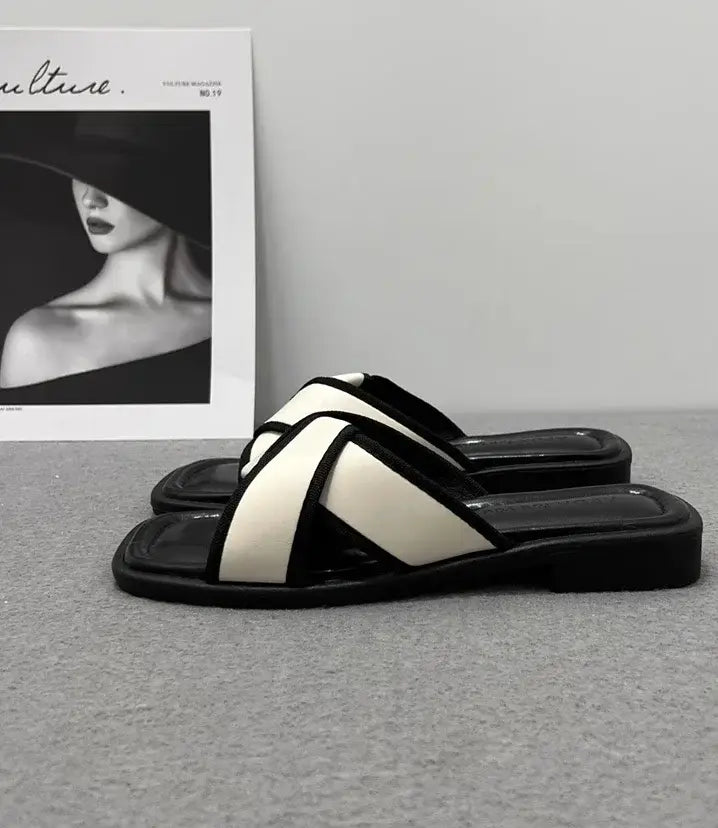 Women’s Slippers Open Toe Low Heel