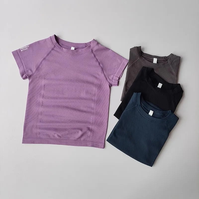 Women Yoga Top Seamless Sport T-shirt