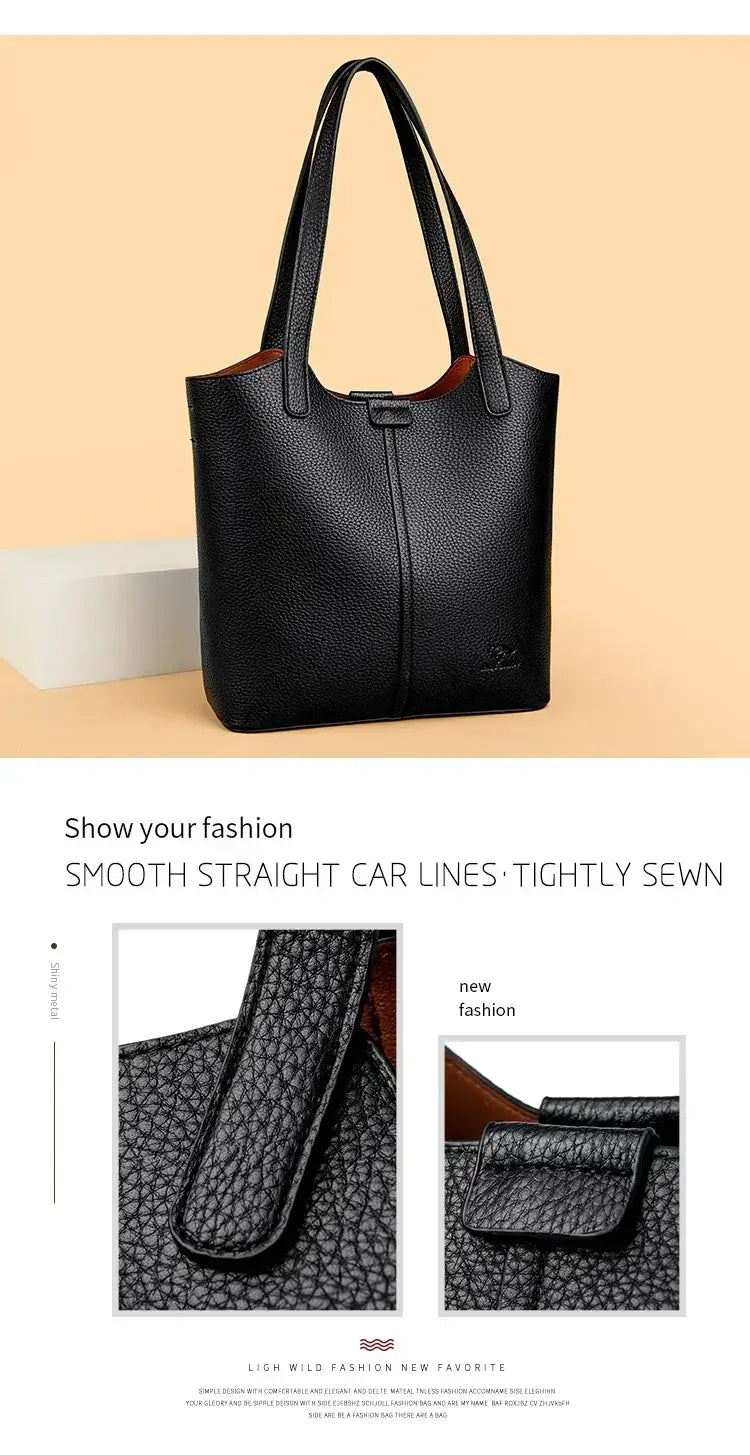 Soft Pu Leather Shoulder Carrying Hobo Bag for Women