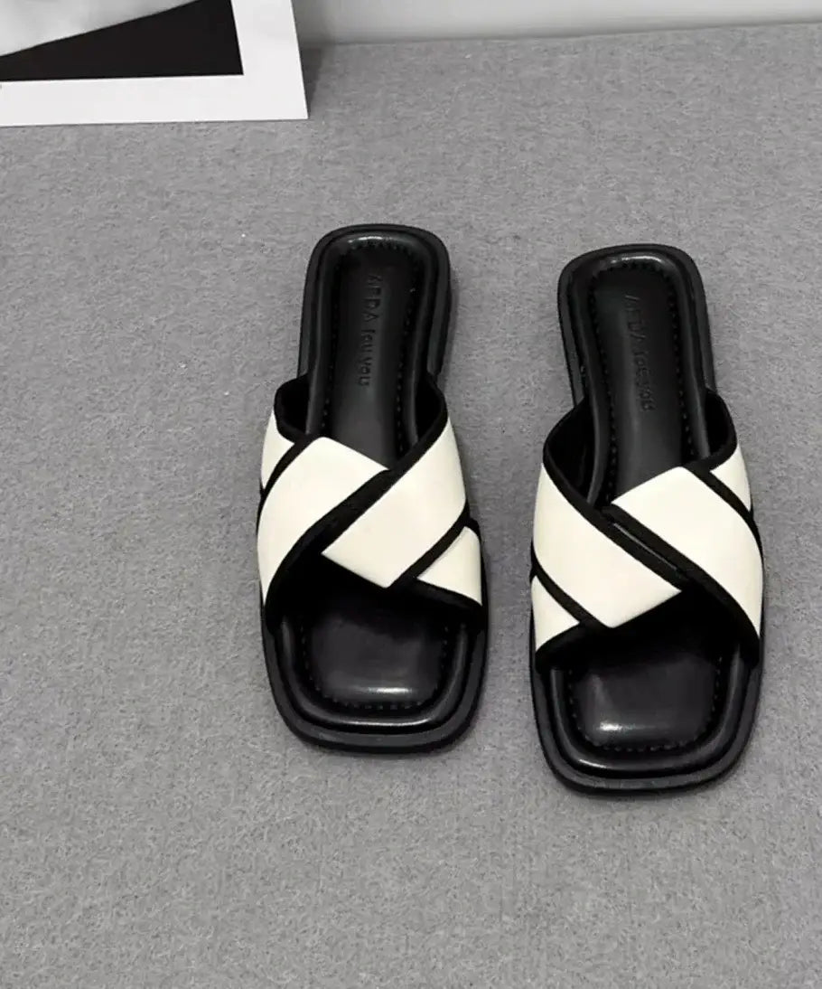 Women’s Slippers Open Toe Low Heel