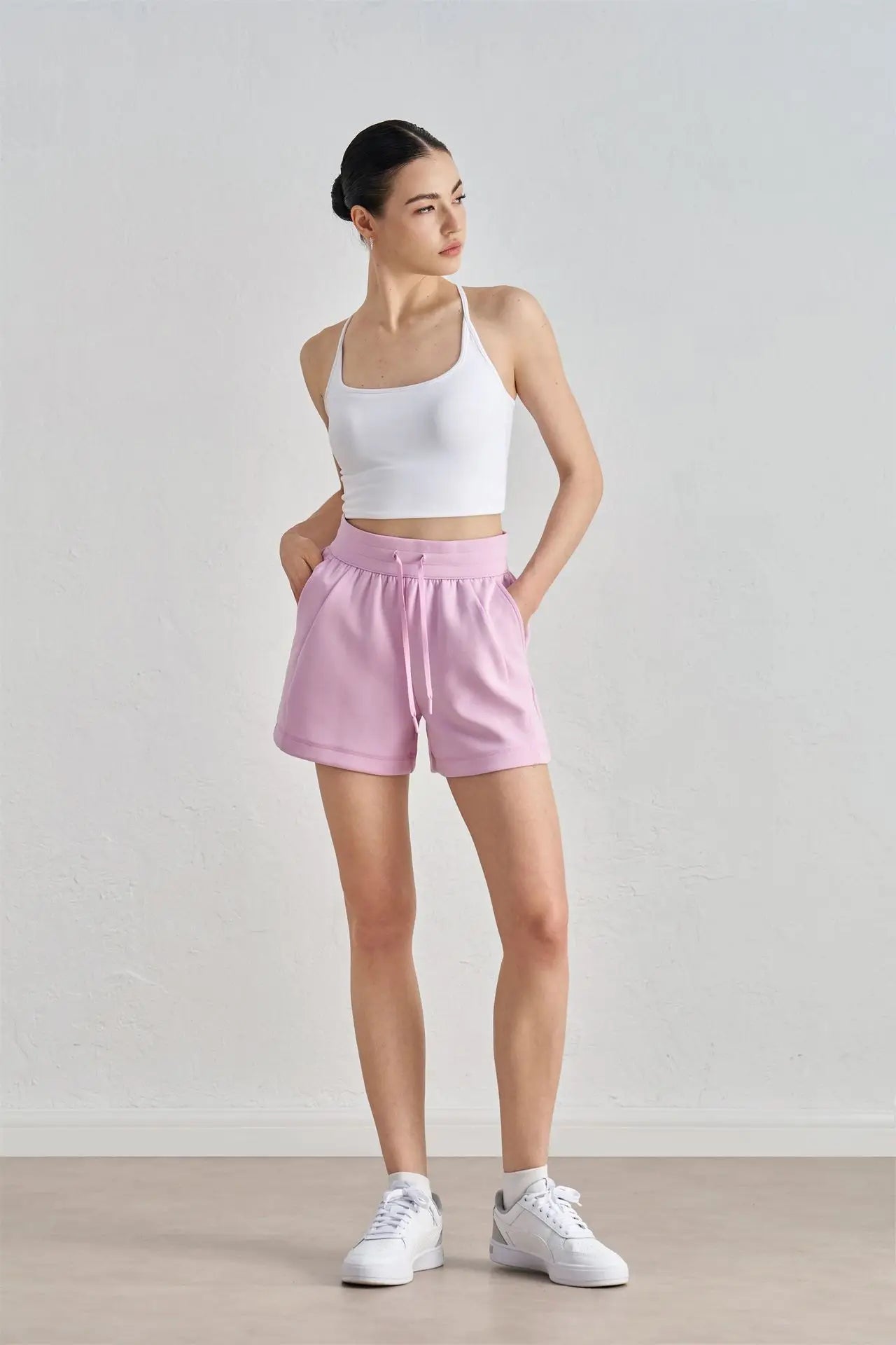 Women High Waist Shorts Outdoor Sport Running