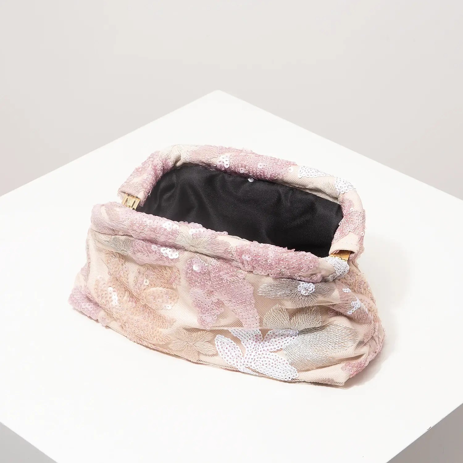 Floral Bag Sequin Clutch For Women