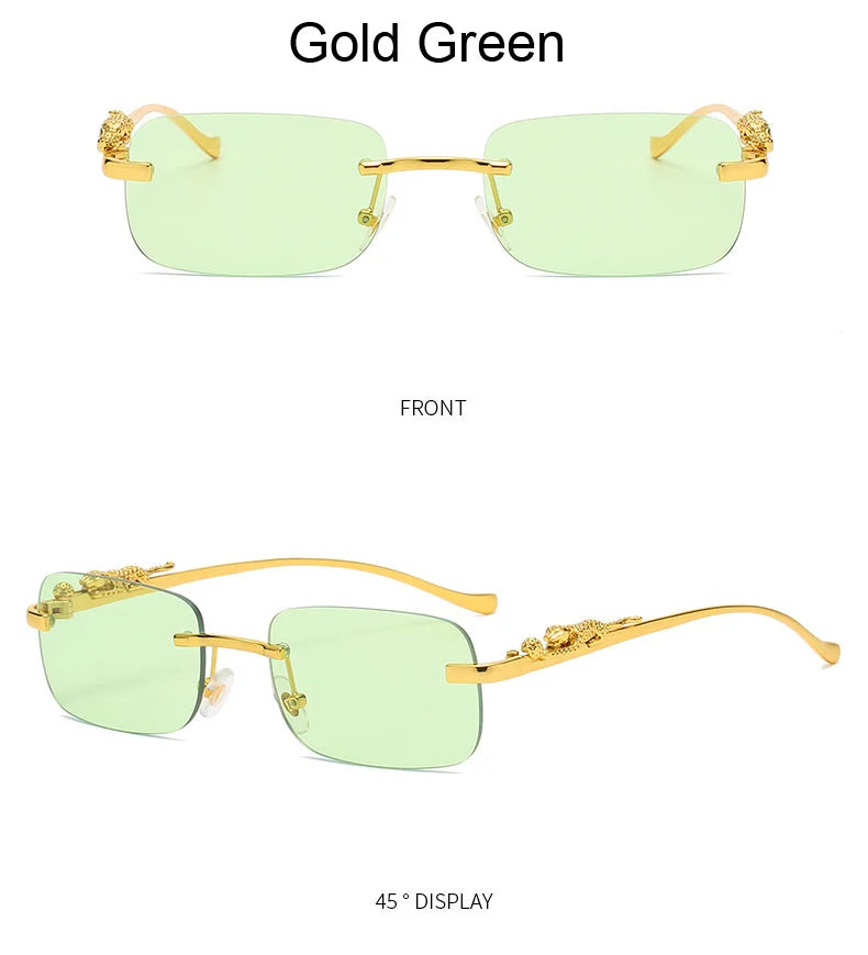 Rimless Square Sunglasses Woman