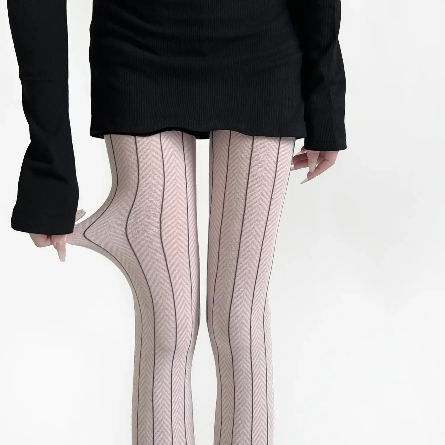 Spring Women’s Tights Striped Patchwork