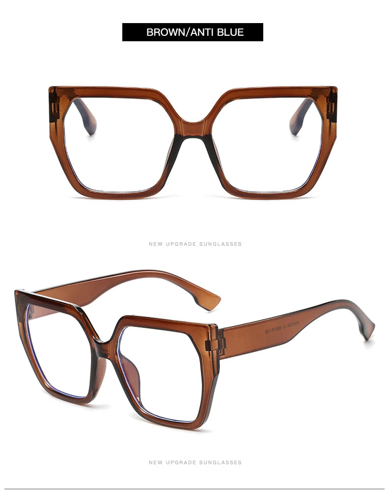 Protective Glasses 2pcs Large Frame Polygon Sunglasses