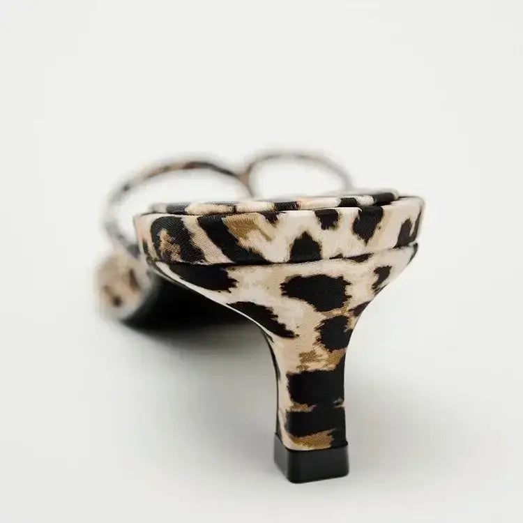 Women High Heel Slippers Shoes