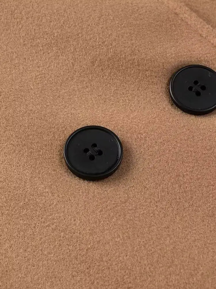 With Belt Khaki Double Breasted Trench Vintage