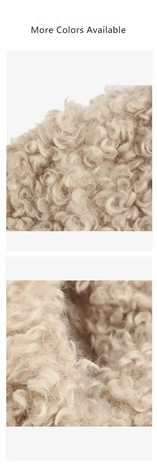 Women’s Jacket with Collar Long Sleeve Rope Buckle Warm and Windproof