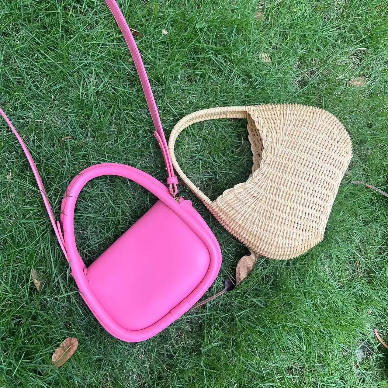 Bohemian Style Handmade Bamboo Woven Handbag