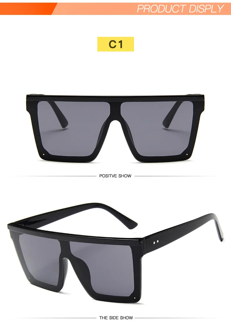 Oversized Square Sunglasses Women