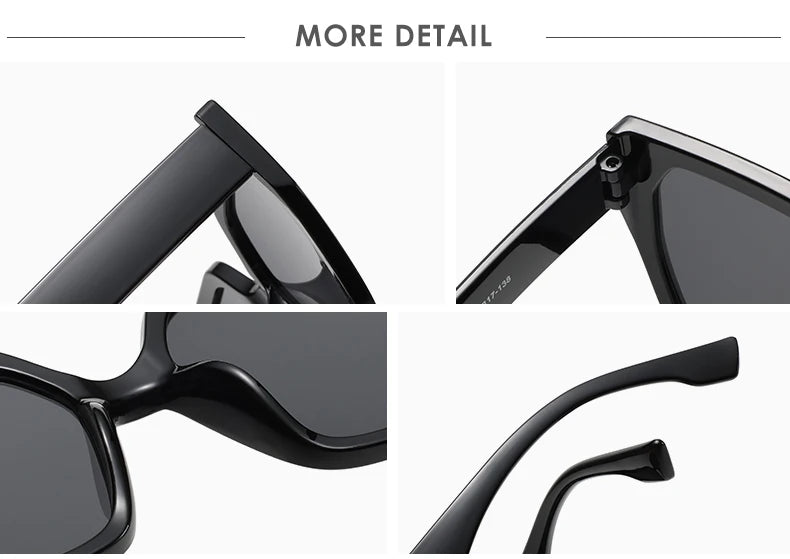 Protective Glasses 2pcs Large Frame Polygon Sunglasses